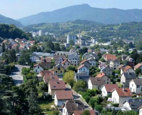 Vue des quartiers de Chambéry
