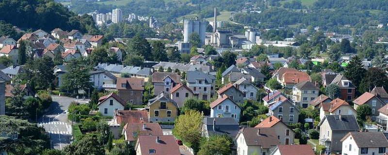 Vue des quartiers de Chambéry